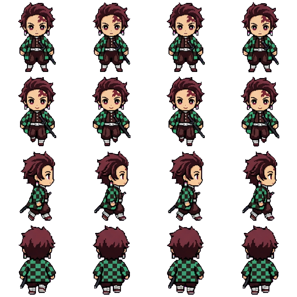 Tanjiro movement sprite