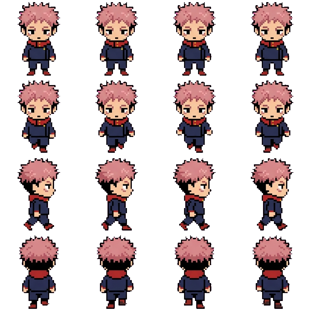 Yuji Itadori movement sprite