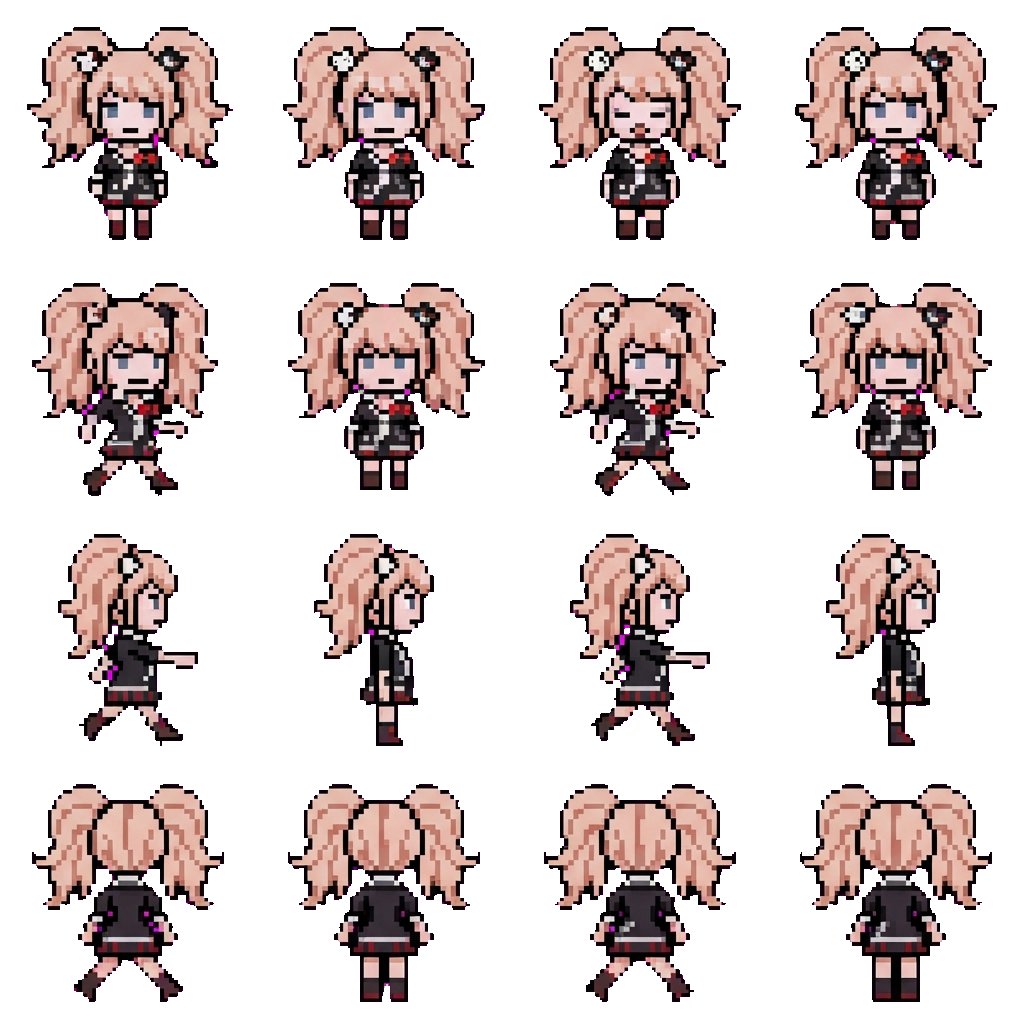 Junko Enoshima movement sprite