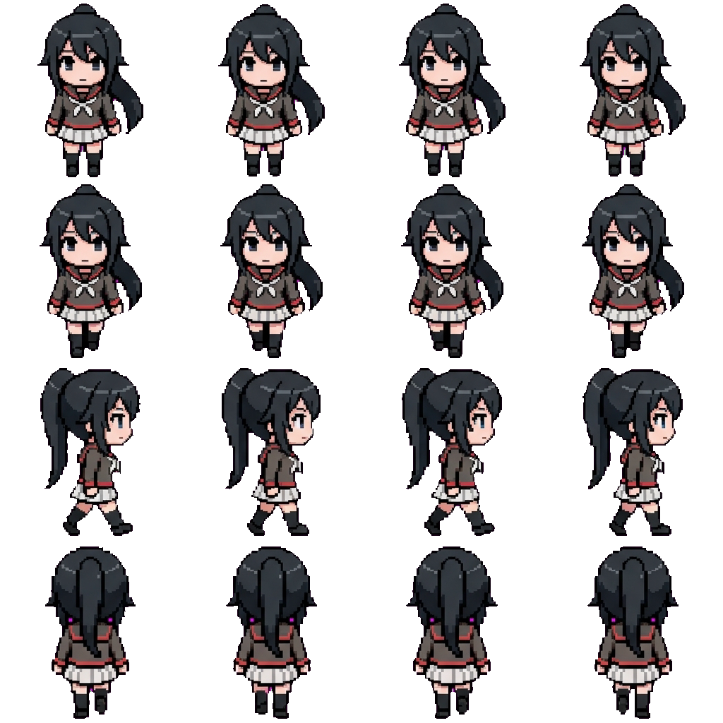 Ryoba Aishi movement sprite