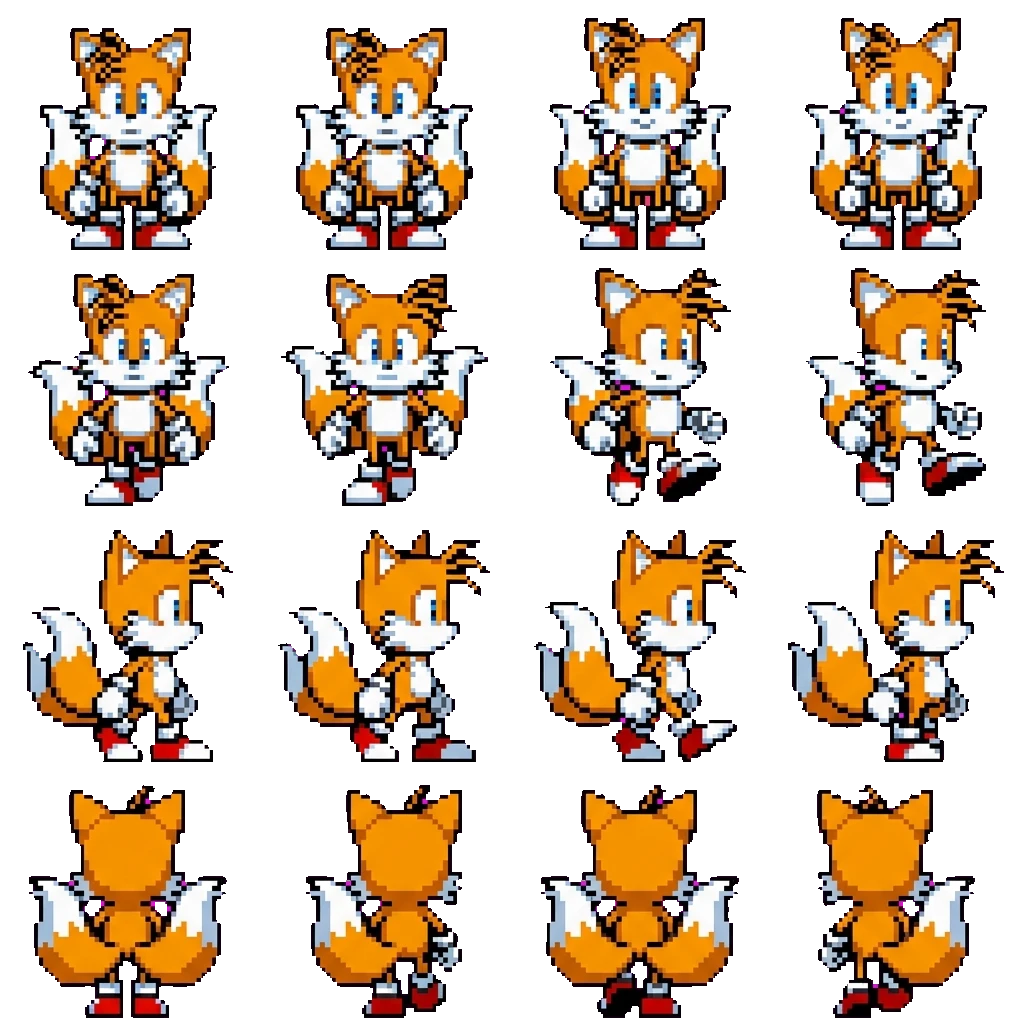 Tails movement sprite