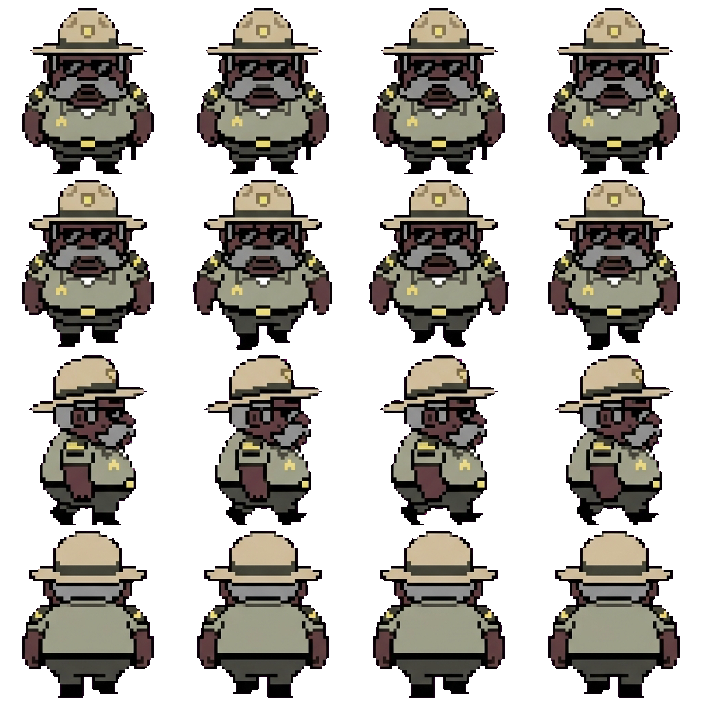 Sheriff Blubs movement sprite