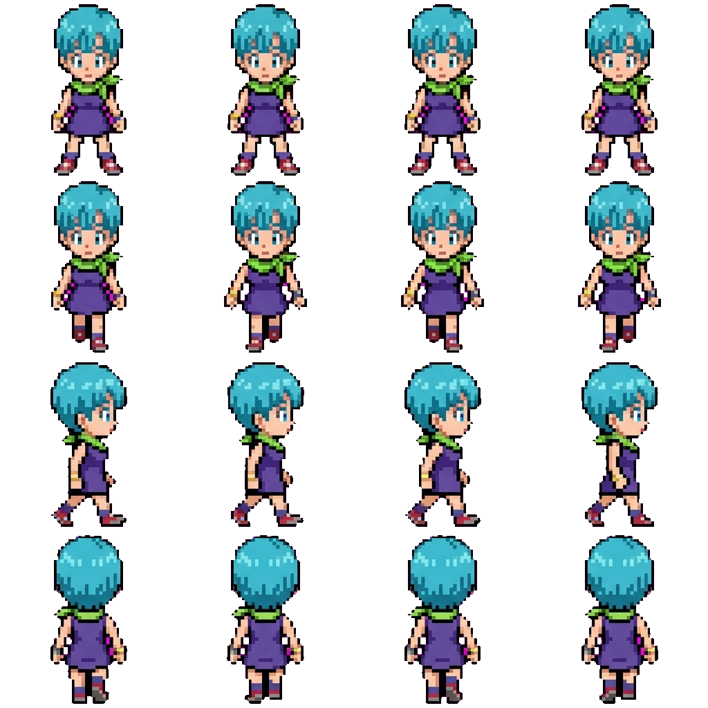 Bulma movement sprite