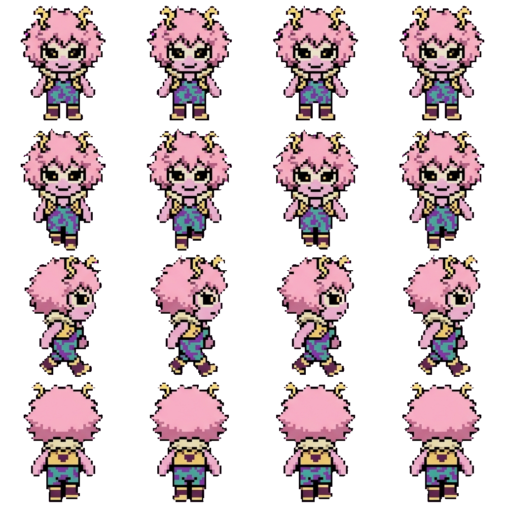 Mina Ashido movement sprite