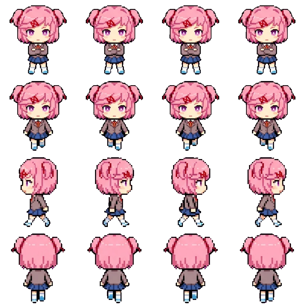 Natsuki movement sprite