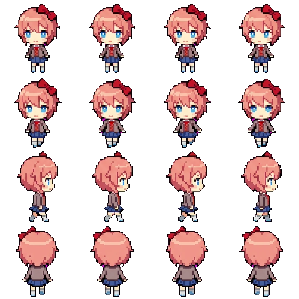 Sayori movement sprite
