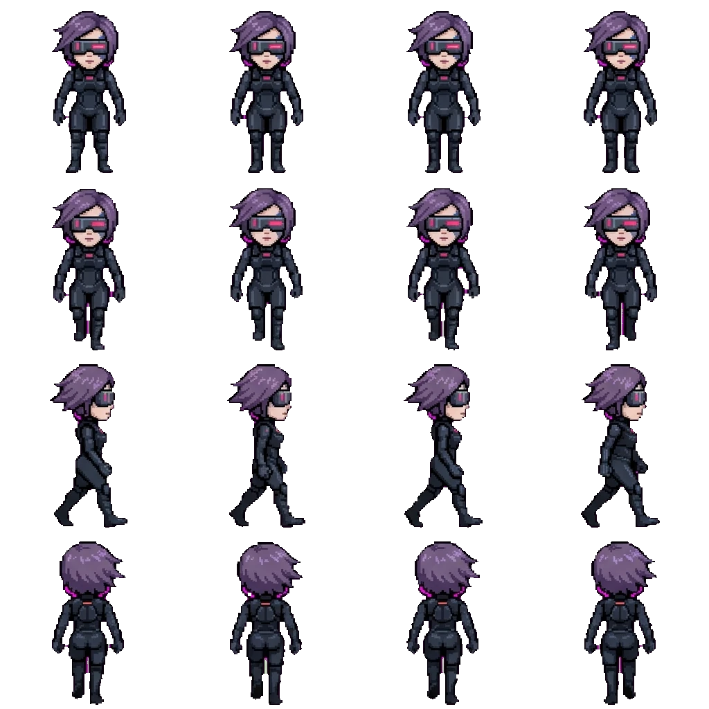 Glitch movement sprite