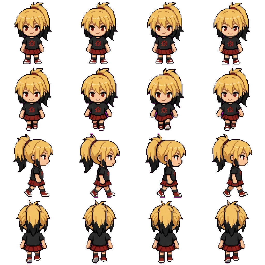 Akane movement sprite