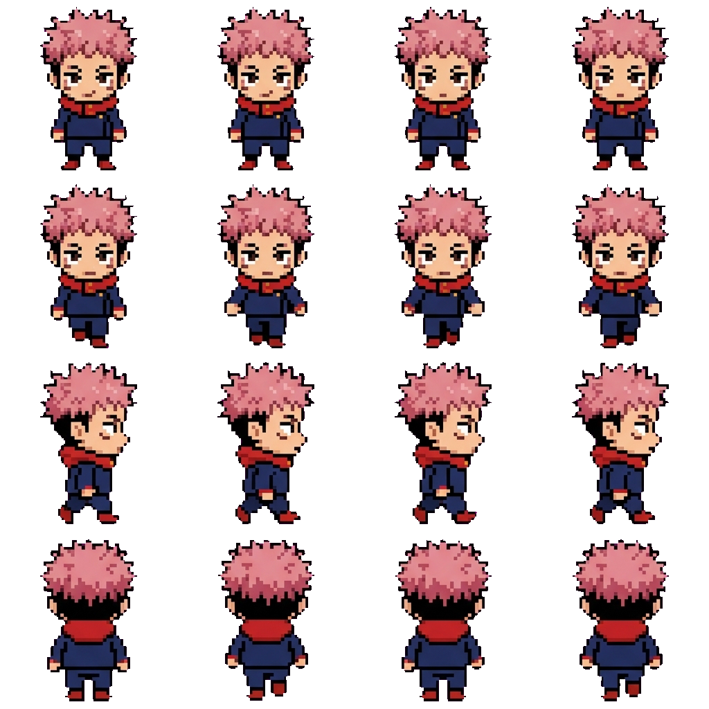 Yuji Itadori movement sprite