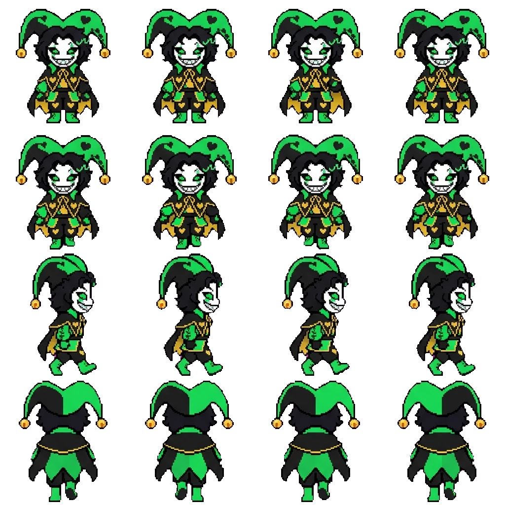 Harlequin movement sprite
