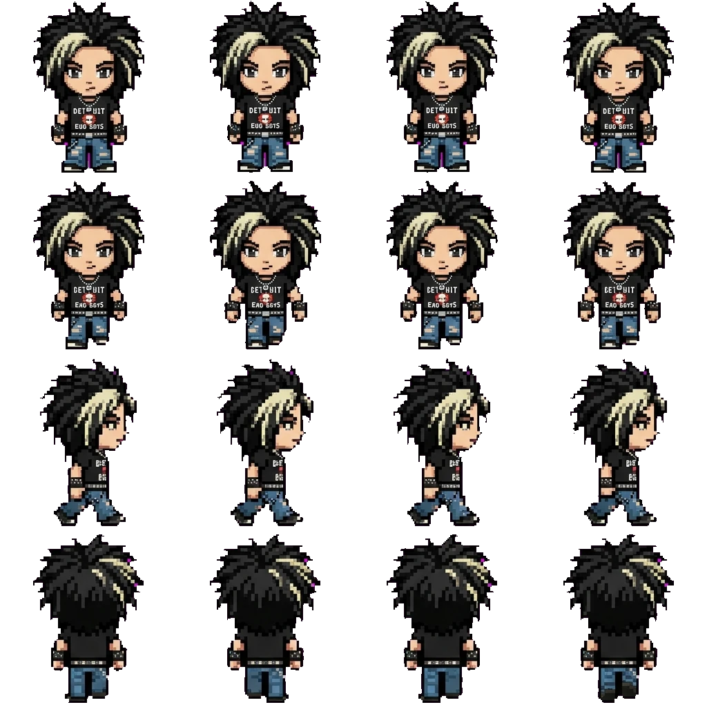Bill Kaulitz movement sprite