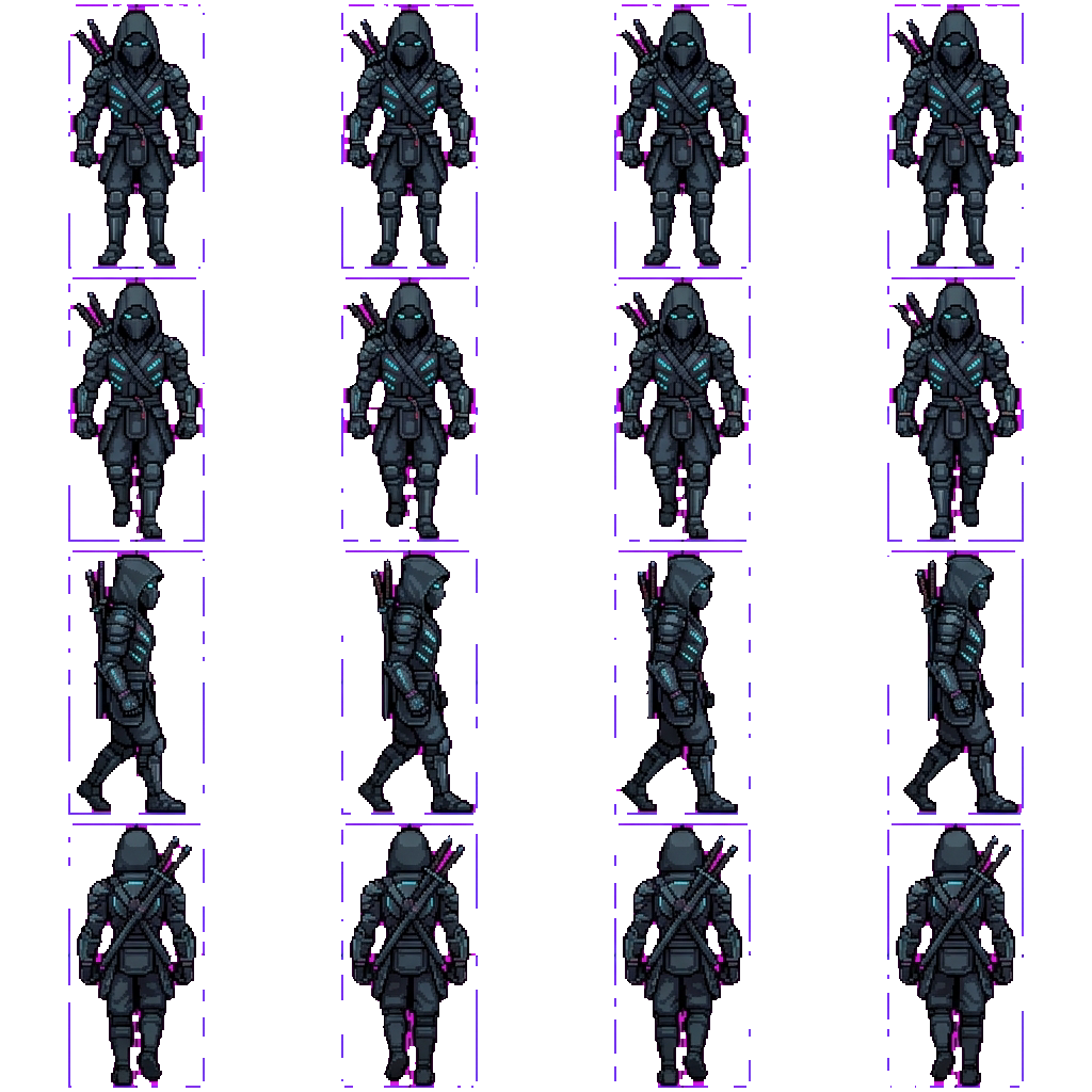 Ninjo movement sprite