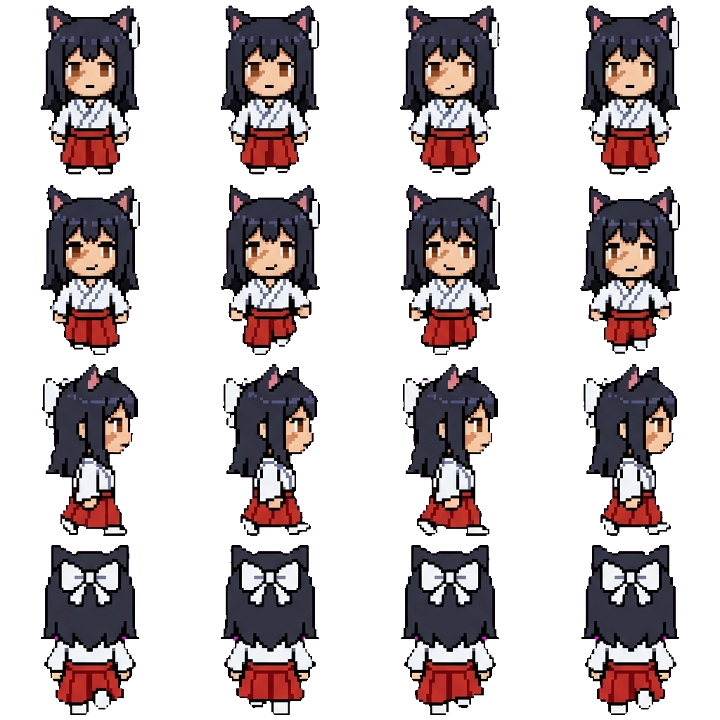 Utahime Iori movement sprite