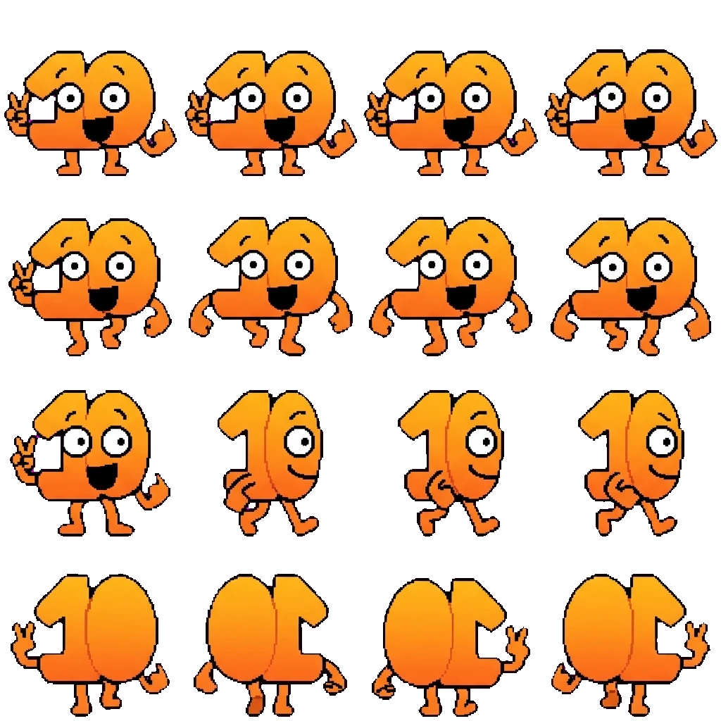 Ten movement sprite