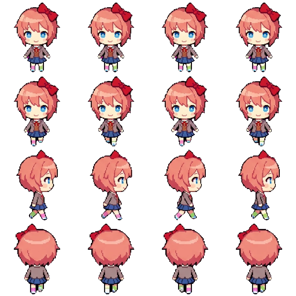 Sayori movement sprite