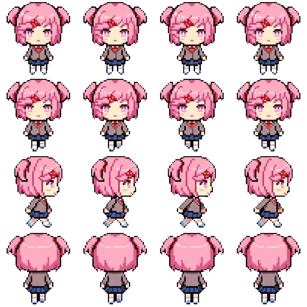 Natsuki movement sprite