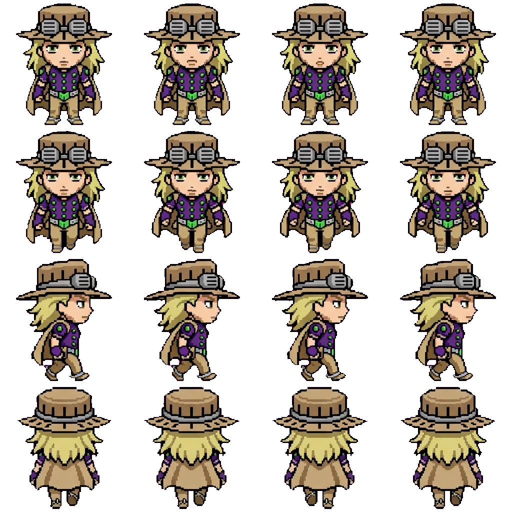Gyro Zeppeli movement sprite