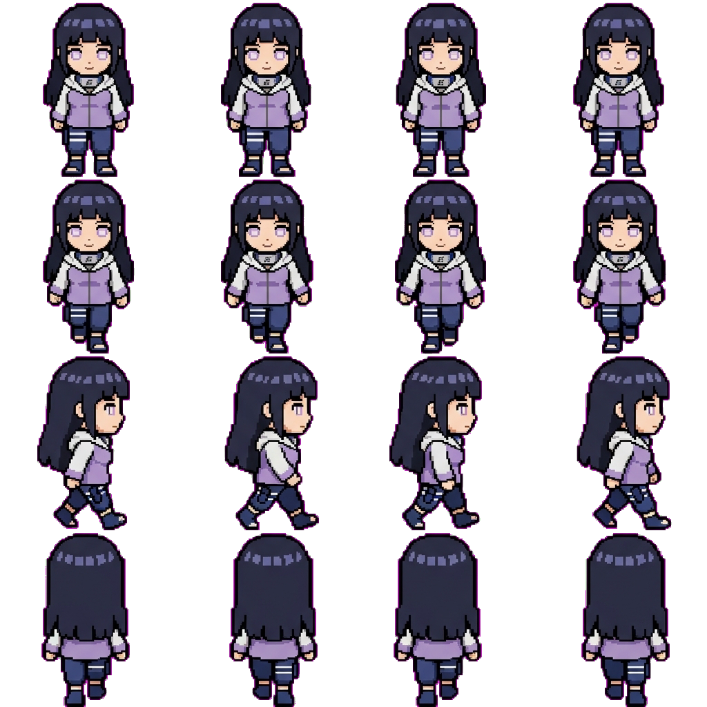 Hyuga Hinata movement sprite