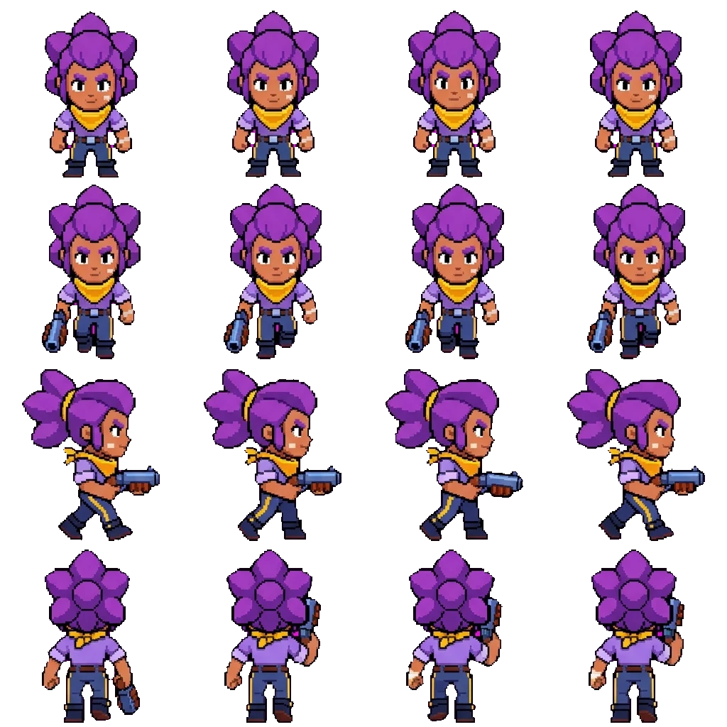 Shelly movement sprite
