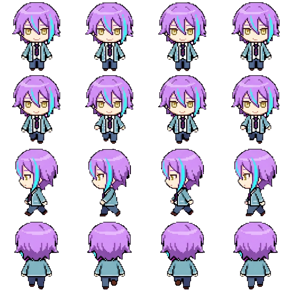Rui Kamishiro movement sprite
