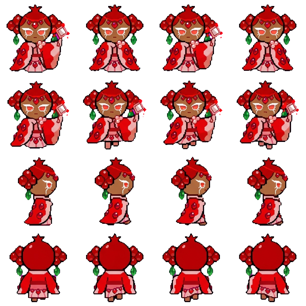 Pomegranate Cookie movement sprite