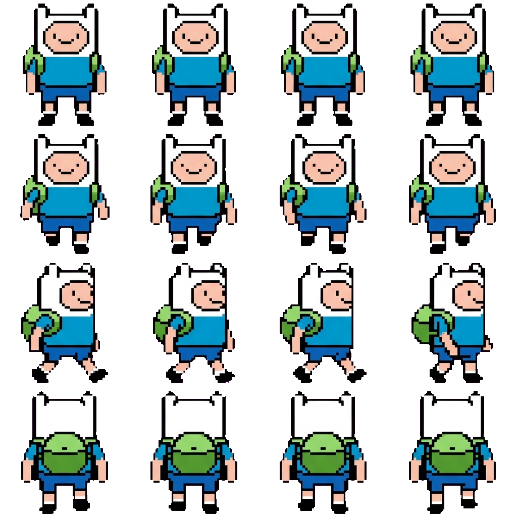 Finn Mertens movement sprite