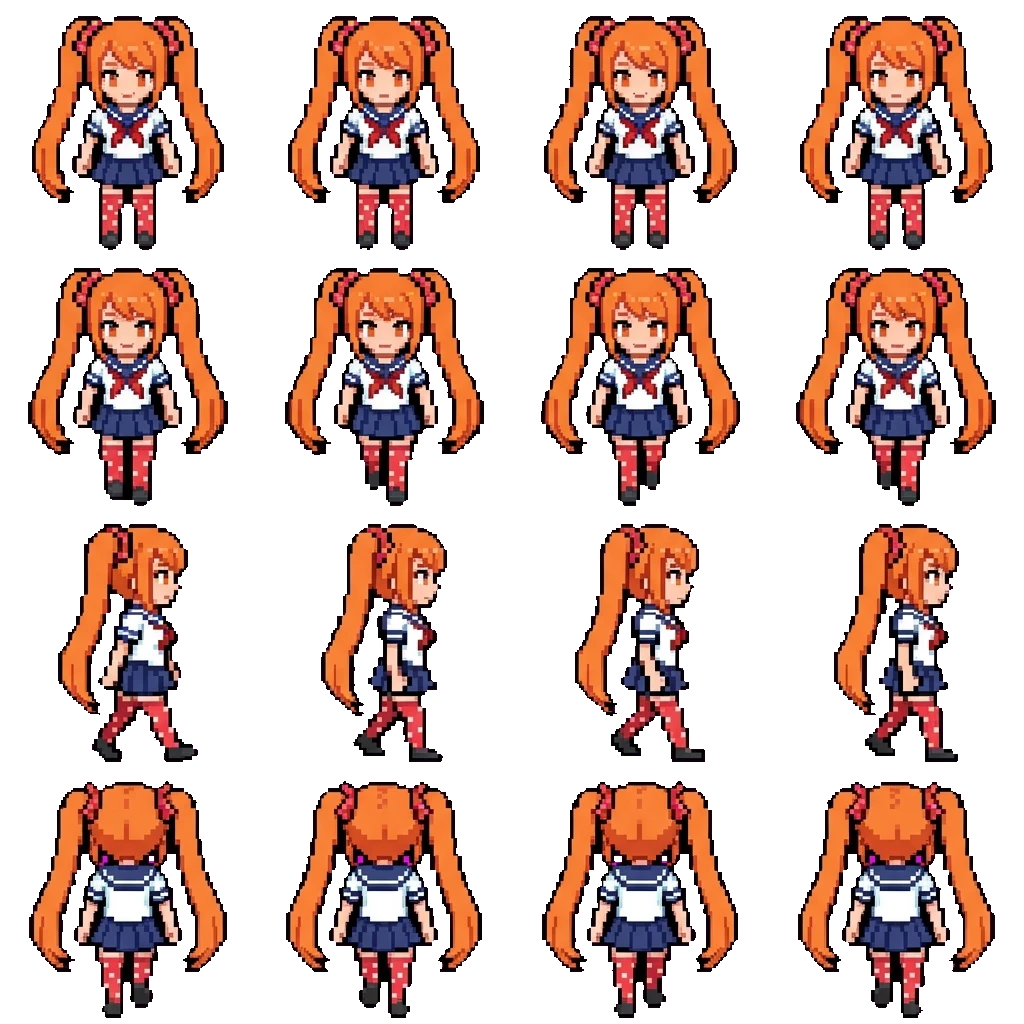 Osana Najimi. movement sprite