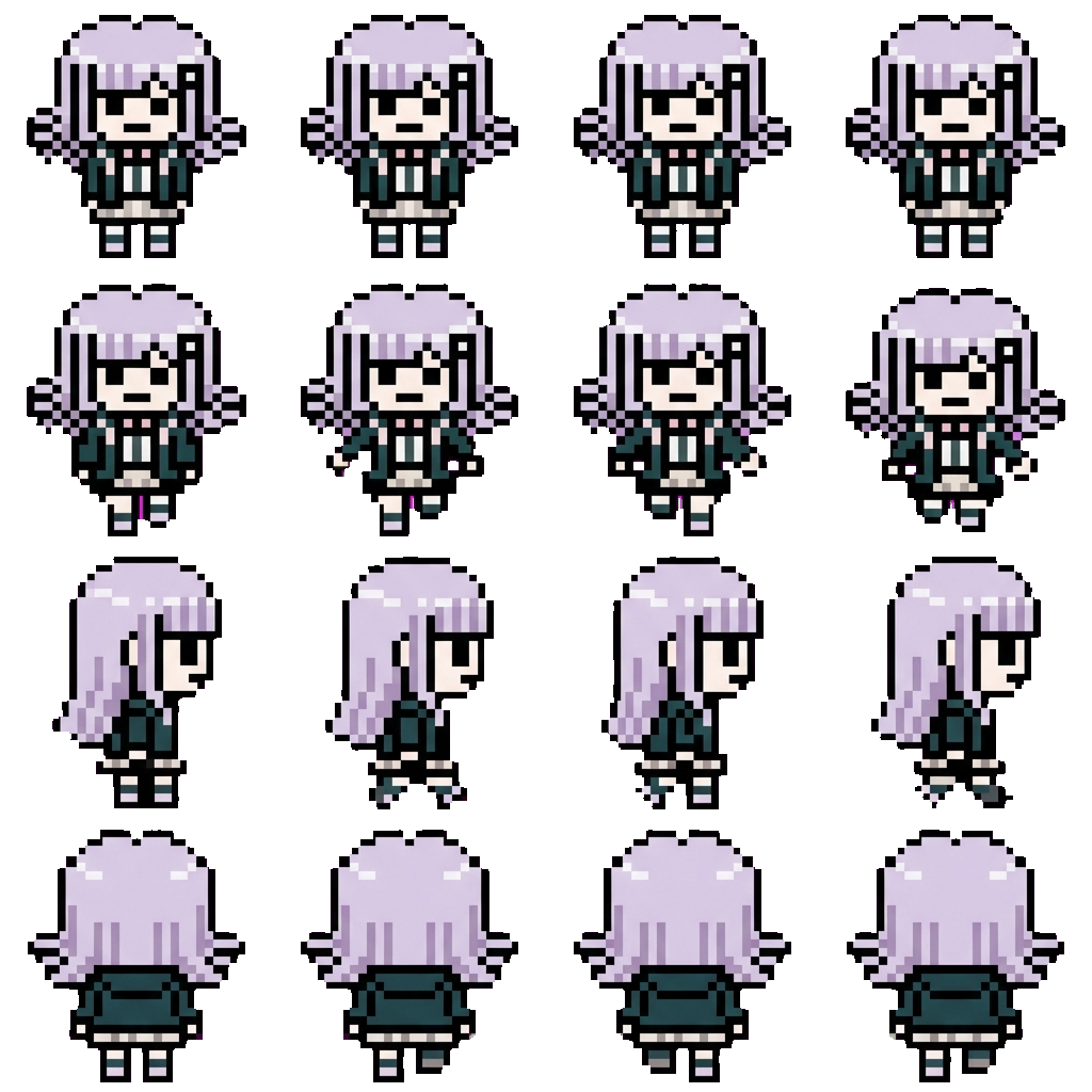 Chiaki Nanami movement sprite
