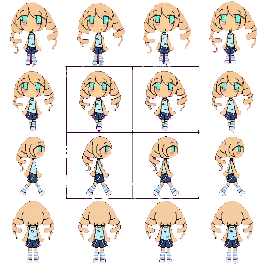 Scarlett movement sprite