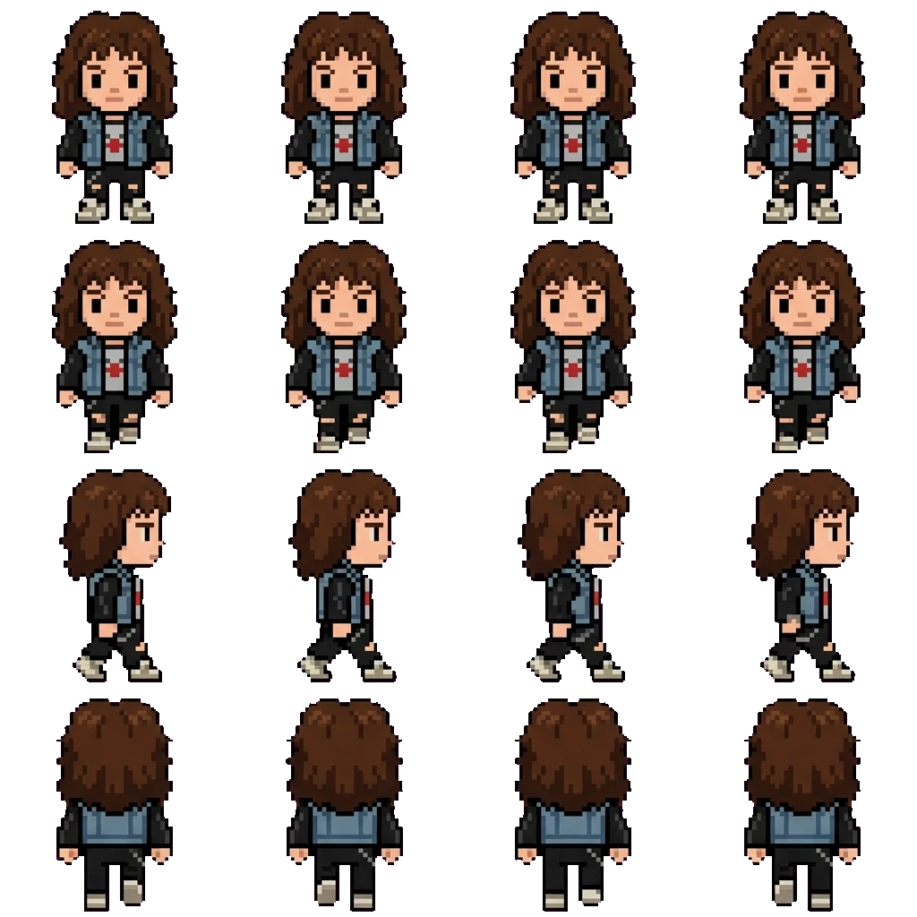 Eddie Munson movement sprite