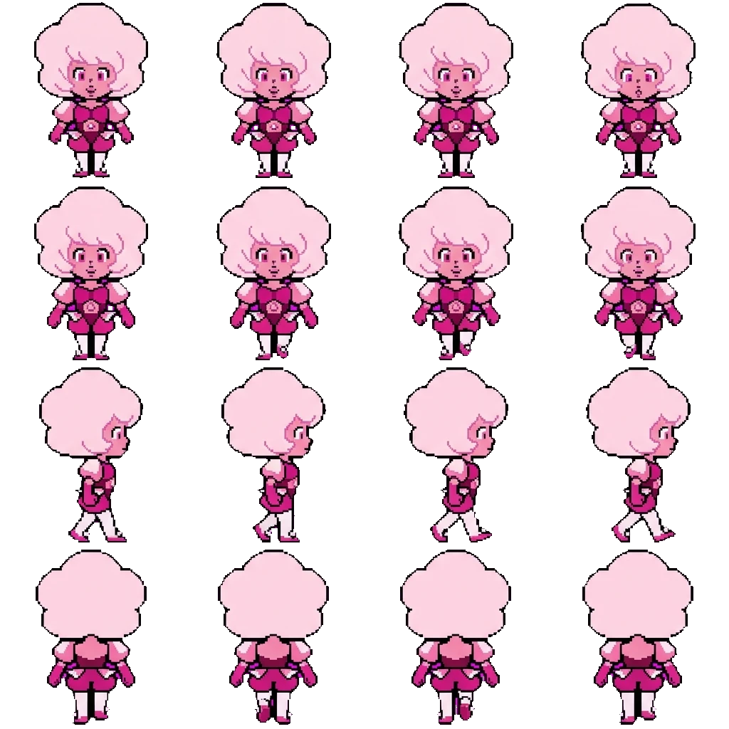 Diamante Rosa movement sprite