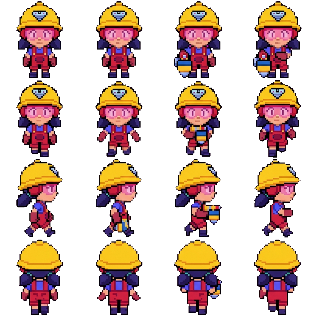 Jacky movement sprite