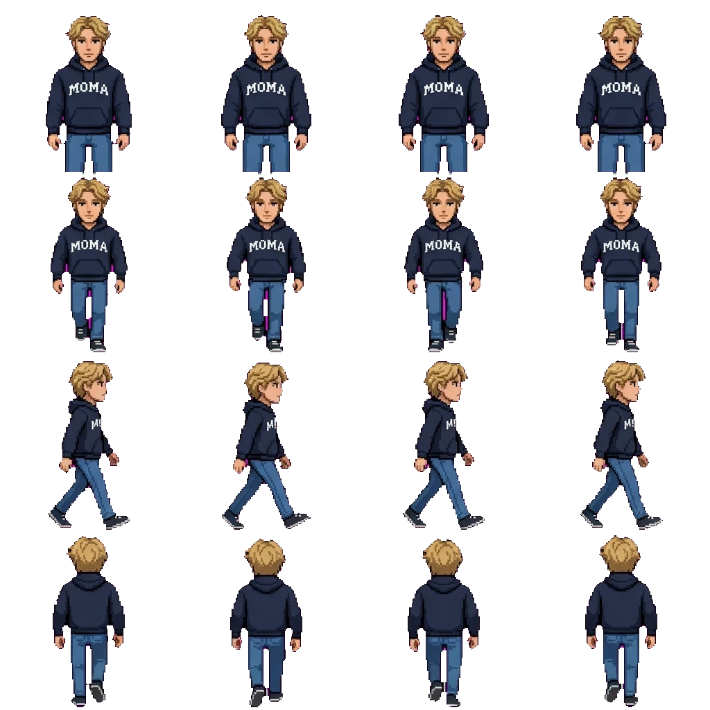 Dean movement sprite