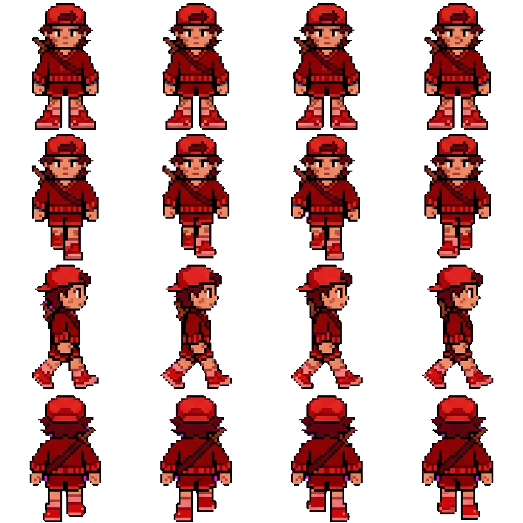 Red noob movement sprite