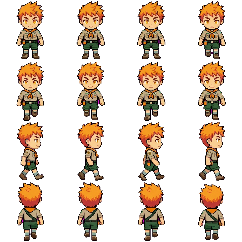 Hiro Akiba movement sprite