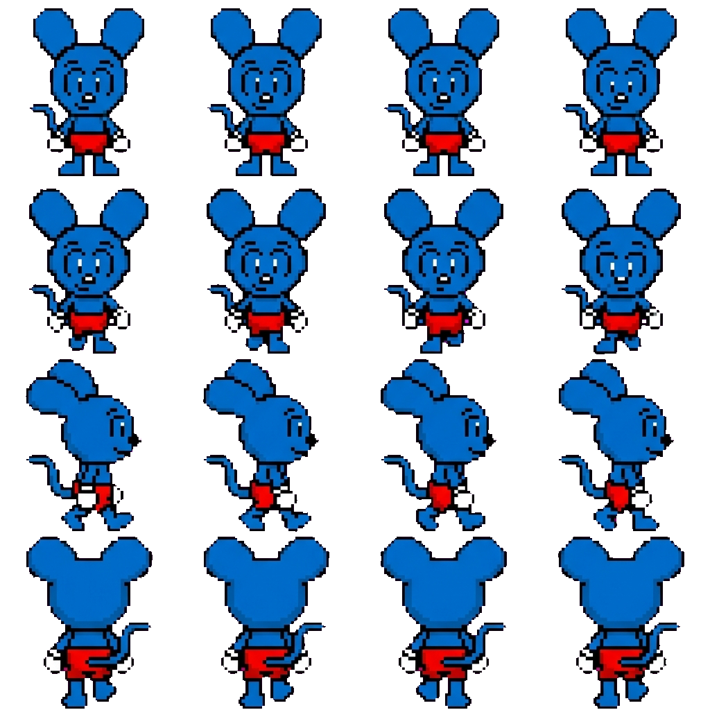 Riggy the rabbit monkey movement sprite