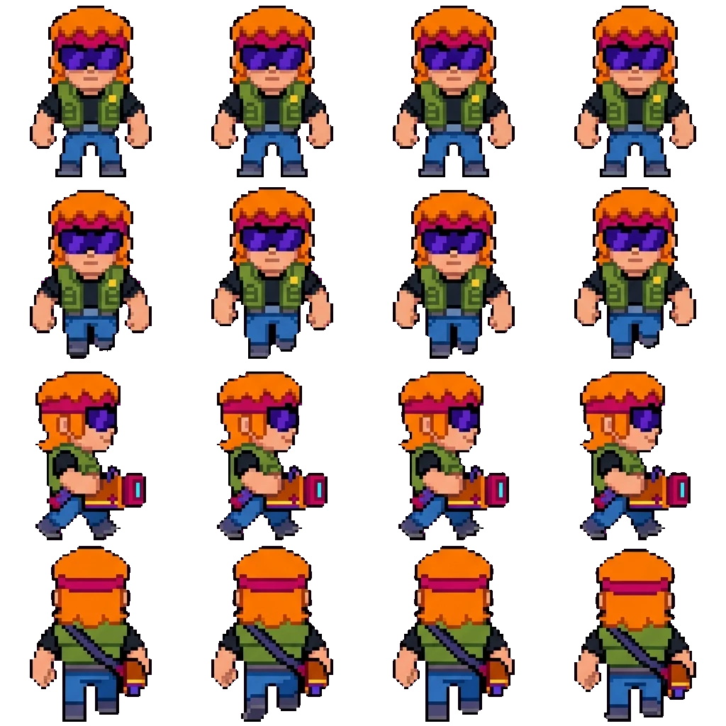 Buster movement sprite