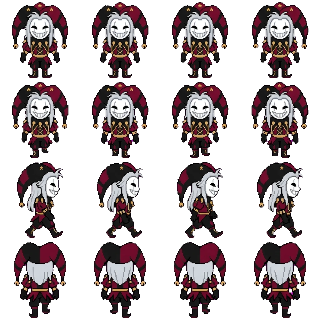 Pierrot movement sprite