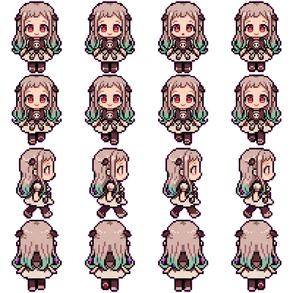 Nene Yashiro movement sprite