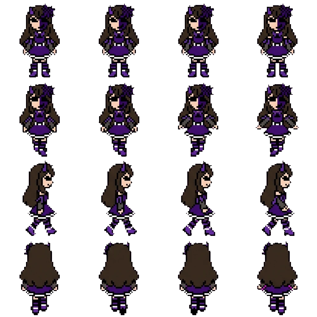Glitch movement sprite