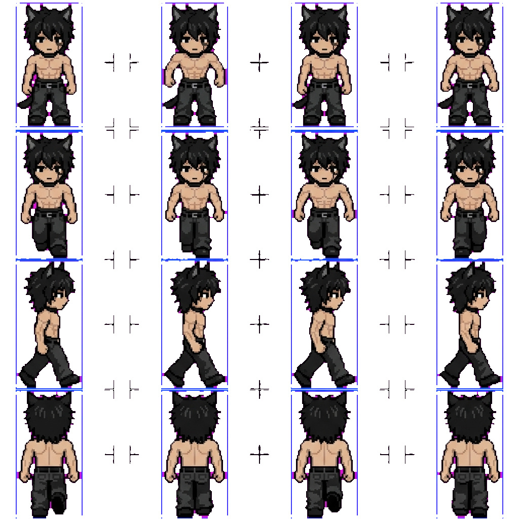 D boy movement sprite