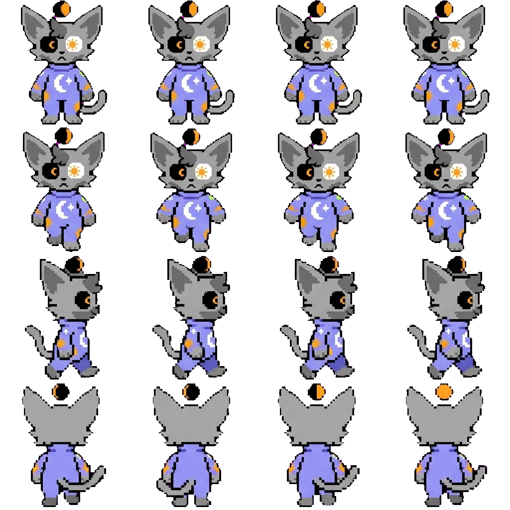 Solar Cat movement sprite