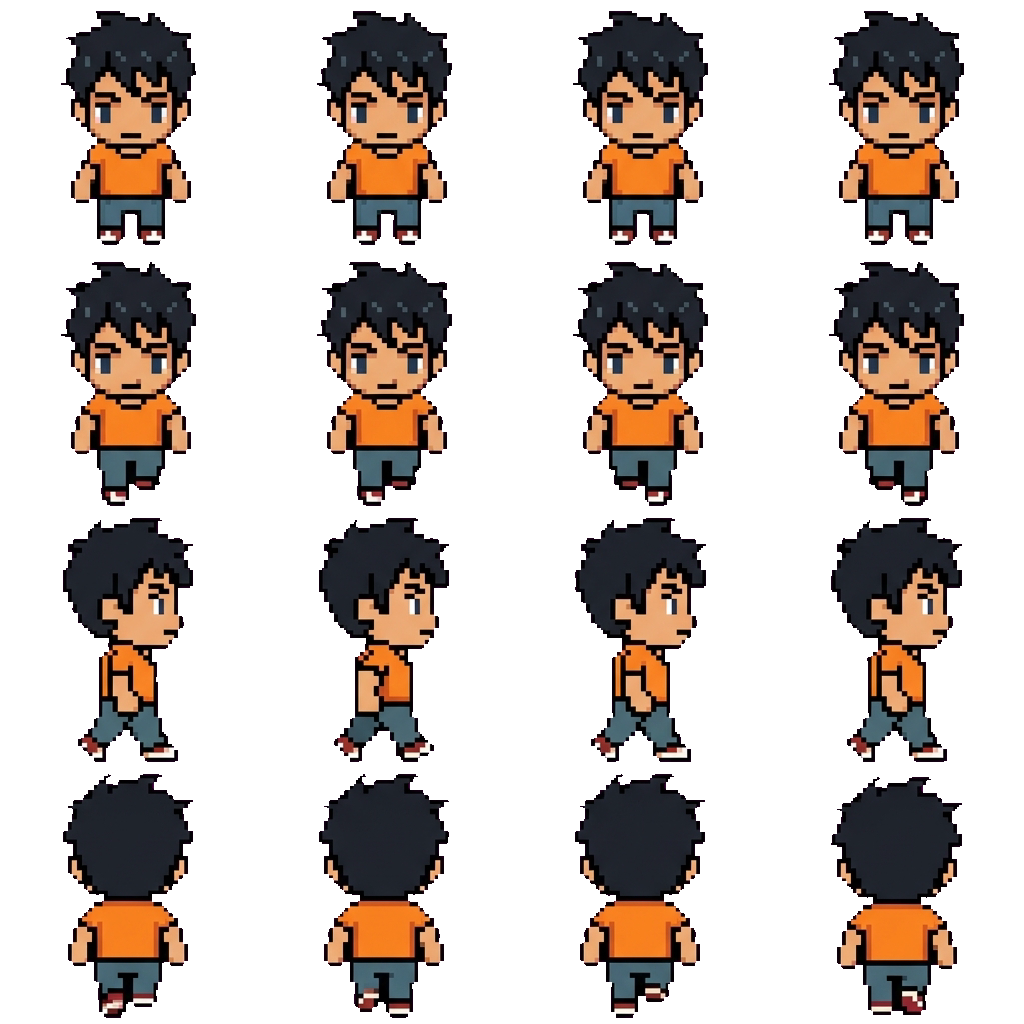 Percy Jackson movement sprite