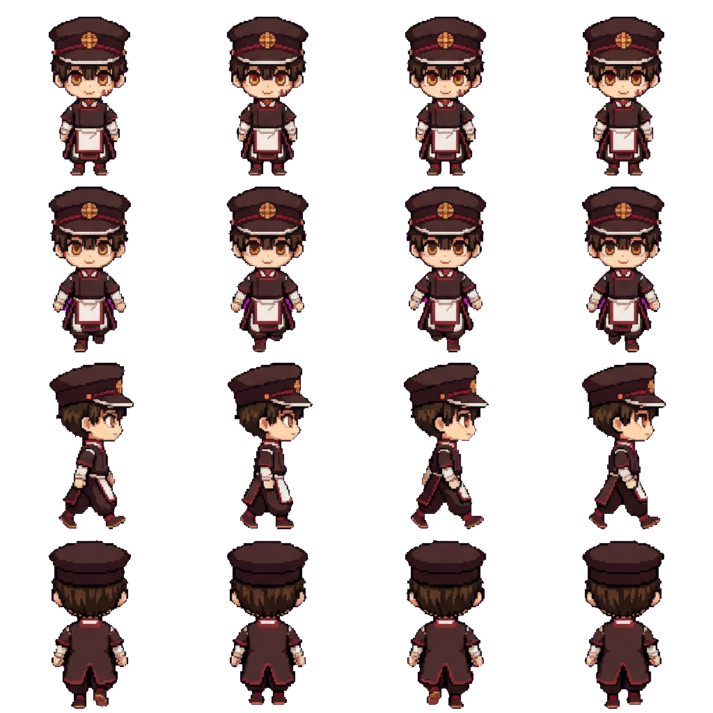 Hanako movement sprite