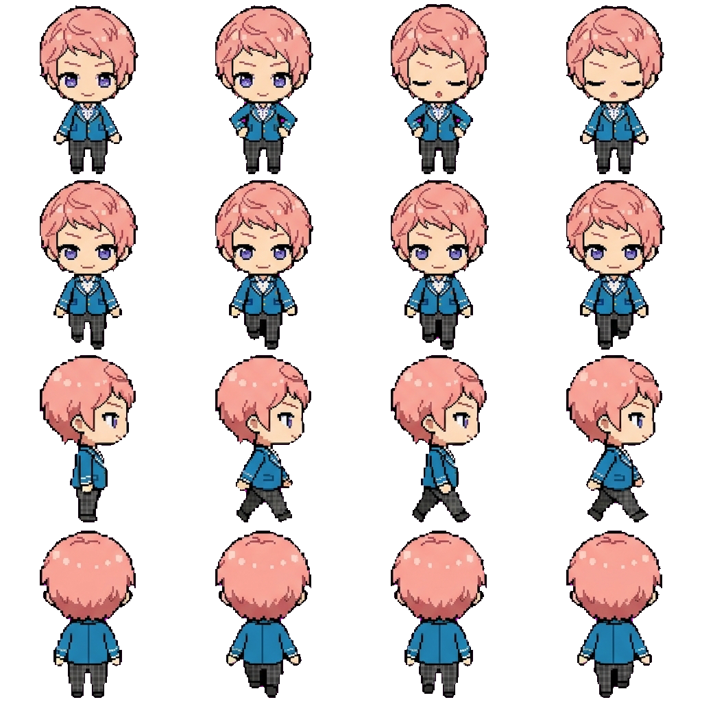 Shu Itsuki movement sprite