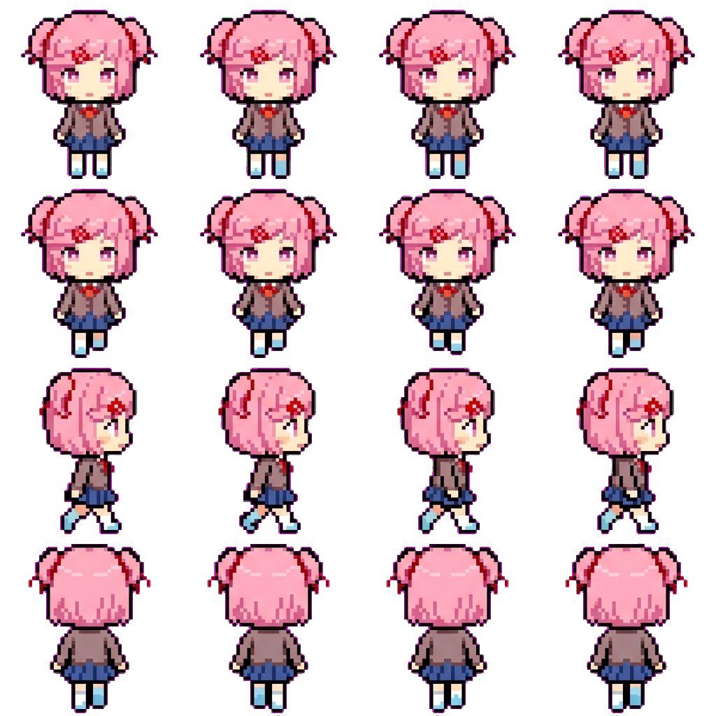 Natsuki! movement sprite