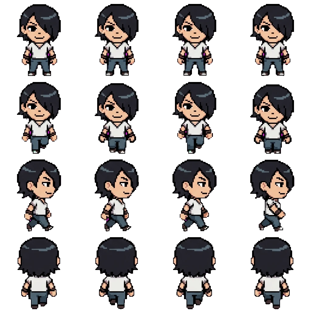 Knives Chau movement sprite