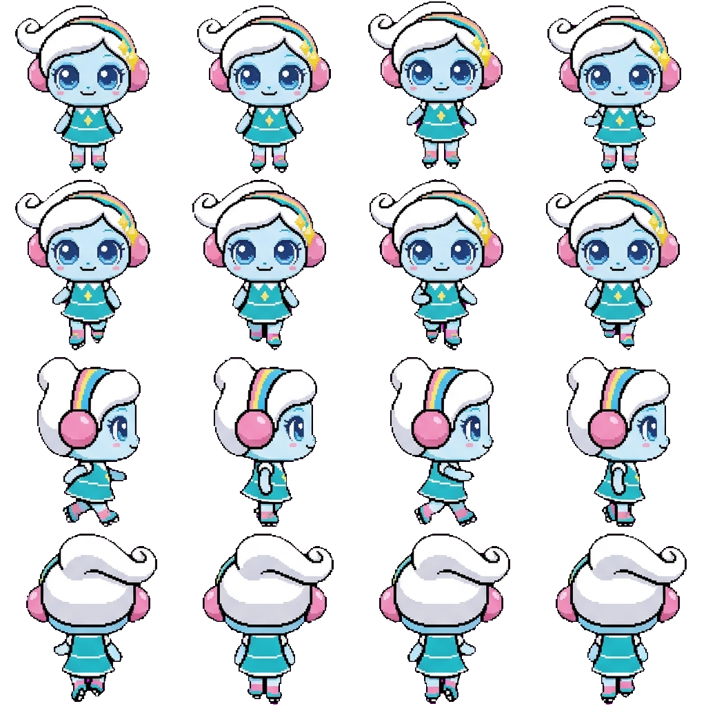 Dazzleping movement sprite