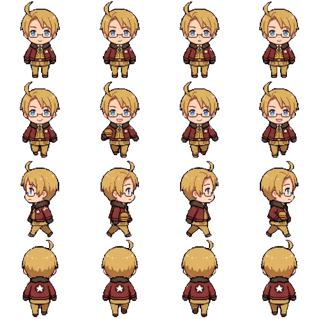 Alfred F. Jones movement sprite
