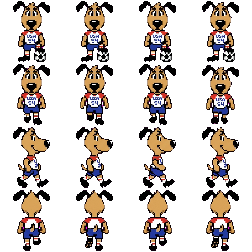 Striker movement sprite